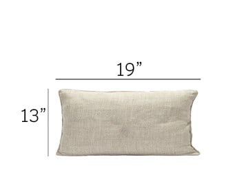 Pillow Outdoor Kidney 13x19 -Special Order
